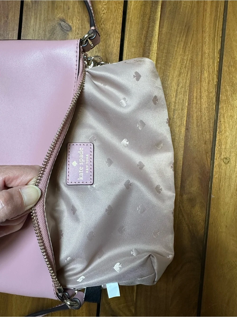 Kate Spade Pink Ivy Street Amy Crossbody Bag with Gold Details